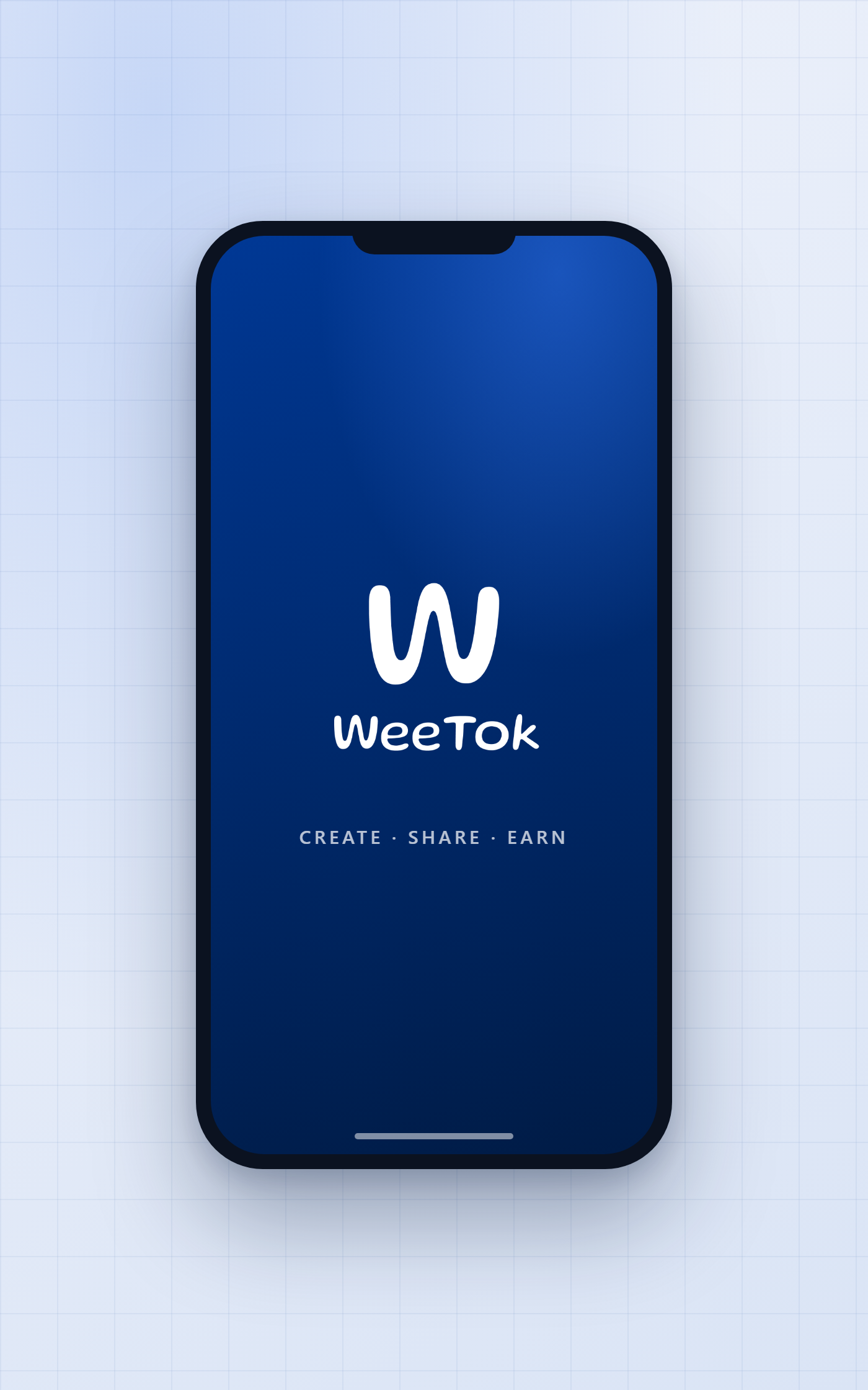 The WeeTok app shown on a phone